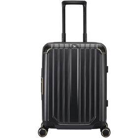 爱华仕（OIWAS）PC材质飞机轮拉杆箱 双层防爆拉链 护角硬箱6367 磨砂黑色 20寸