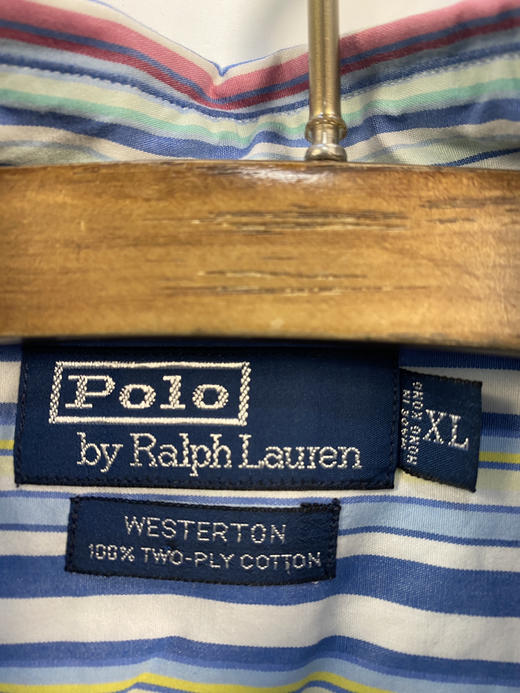 90年代 Vintage POLO Ralph Lauren 拉夫劳伦 香港制 长袖衬衫 _VLS(XL) 商品图2