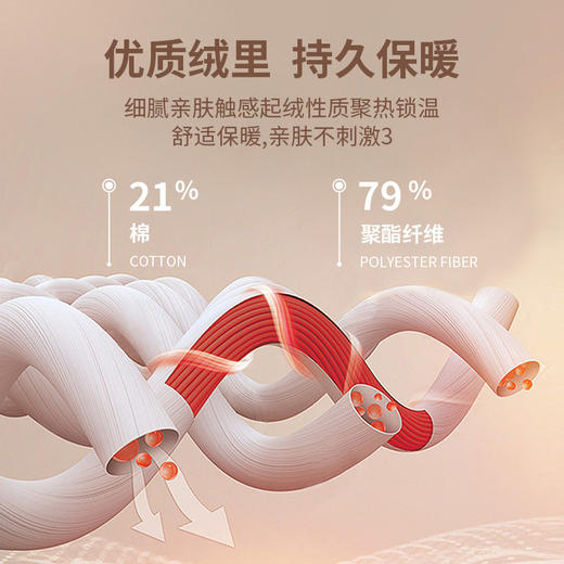 「轻盈舒适！秋冬加厚款」秋冬新款加厚连帽运动卫衣女户外宽松休闲加绒外套运动服饰 商品图3