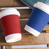 喇叭花三层加厚防烫瓦楞杯热饮咖啡杯一次性奶茶纸杯外卖打包商用 商品缩略图3