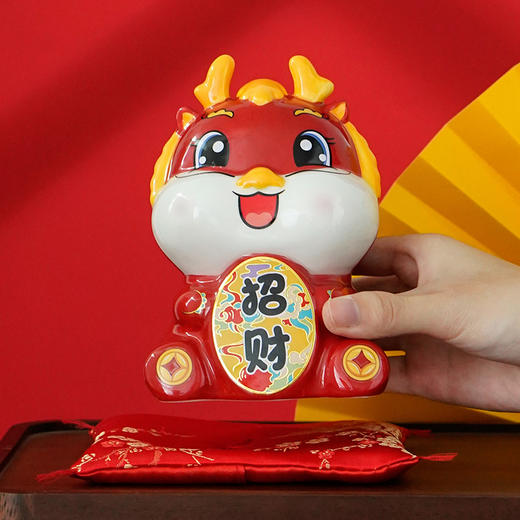【创意国潮风❗️吉祥摆件】财运兴隆 存钱罐 马年陶瓷储钱罐 摆件存钱罐 收银台 店铺开业家居礼品新年礼盒年货礼盒 商品图3