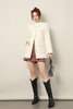 Le Malene 白色小香风夹棉粗花呢圆领西装外套 17655 商品缩略图2