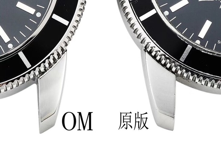 OM厂百年灵顶级一比一高仿手表超级海洋文化系列A1732124.BA61.154A对比正品评测