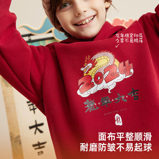 fx-儿童龙年大吉新年连帽卫衣PDWY2313 商品图4