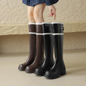 秋冬季新款，撞色长筒靴子HCY-5035