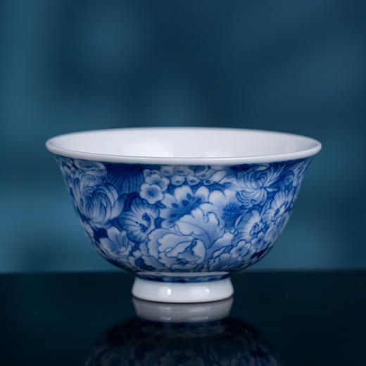 青花万花吉祥杯 商品图1
