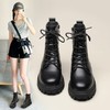 ZHR厚底马丁靴女2023秋冬新款时尚气质英伦风休闲百搭黑色女 商品缩略图0