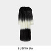 JUDYHUA 黑白渐变环保皮草大衣 商品缩略图3