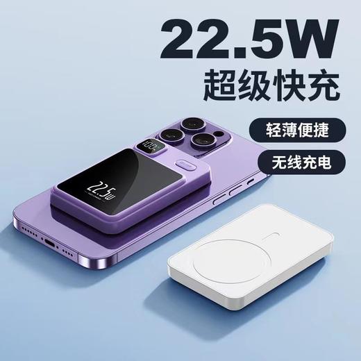 跨境超薄迷你便捷磁吸10000毫安充电宝无线超级快充移动电源 商品图2