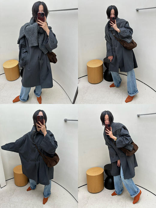 HIDEMI 水洗做旧感高品相单宁牛仔直筒裤 商品图2