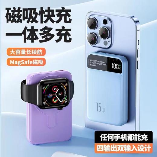 迷你小巧无线磁吸10000毫安双向快充充电宝移动电源 商品图2