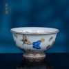 青花五彩描金蝶恋花杯 商品缩略图0