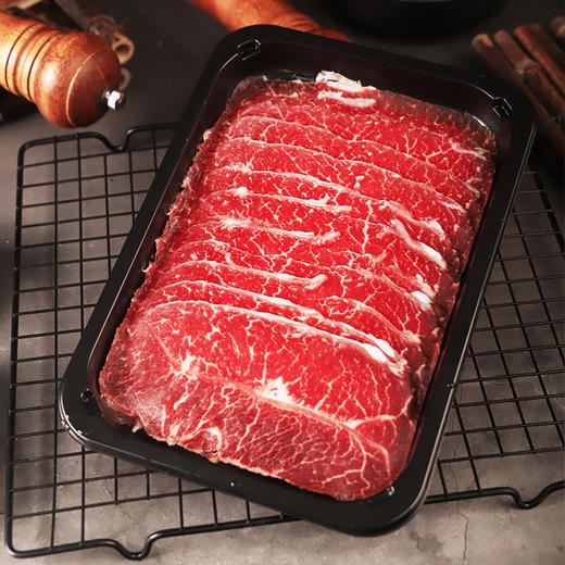 雪花谷饲板腱烤肉片肥牛片250g一盒，5盒装 商品图4