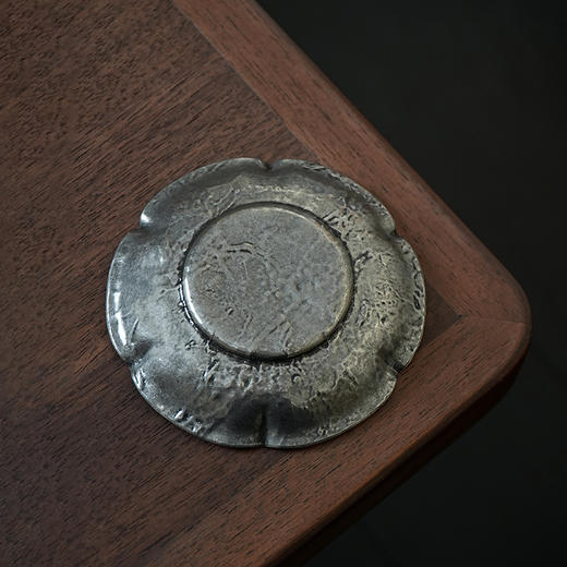 仿古花瓣茶杯托小杯垫隔热茶杯托做旧茶碟功夫茶具配件梅朵莲朵 商品图6