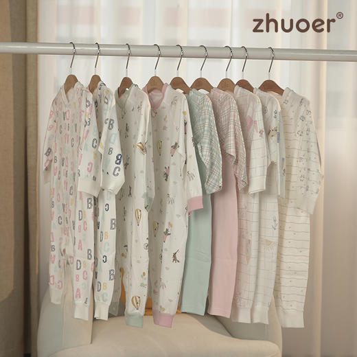 【春秋贴身连体衣】卓儿宝宝打底衫纯棉家居服婴儿衣服5A抑菌 适合3个月-2岁 商品图2