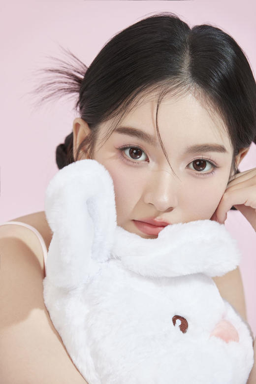 PuffGirl（Puff Girl）日抛 10片装  脸红兔兔 直径14.2mm着色13.6mm 商品图7