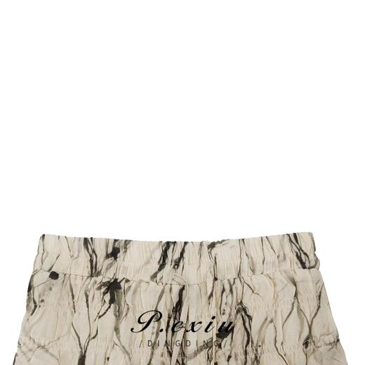 01-1潘依绣丁丁宠粉夏季新款水墨风宽松时尚阔腿休闲裤 K1529 商品图2