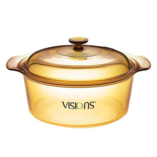 康宁（VISIONS）小汤锅燃气灶玻璃锅 美国康宁双耳汤锅晶彩透明锅 高汤火锅煮锅 VSD3.5L(内嵌式锅盖) 商品图7