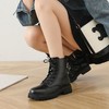 ZHR厚底马丁靴女2023秋冬新款时尚气质英伦风休闲百搭黑色女 商品缩略图4