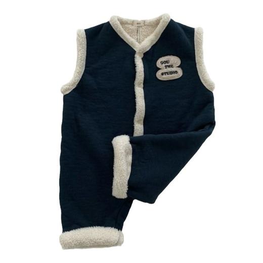 双12抢先购！【柔软舒适！温暖呵护宝贝每一寸肌肤】宝宝爬服冬季新婴儿连体衣，秋冬爬服婴幼童婴童羊羔绒无袖连体衣，保暖防寒、可爱造型、易穿易脱 商品图4