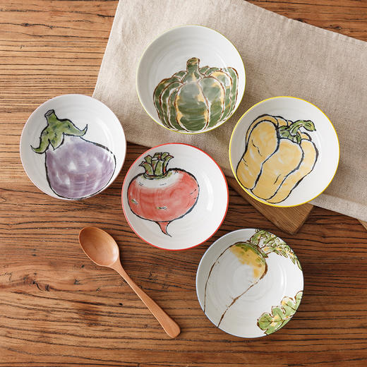 深盘<手绘蔬菜系列> 商品图3