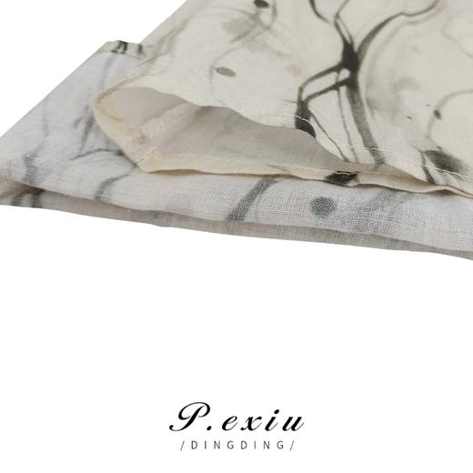 01-1潘依绣丁丁宠粉夏季新款水墨风宽松时尚阔腿休闲裤 K1529 商品图3