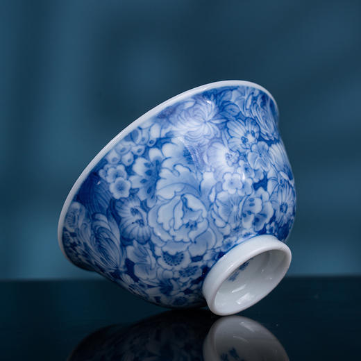 青花万花吉祥杯 商品图4