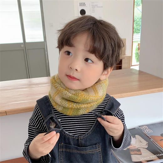 【秋意渐浓，宝宝倍暖】儿童围脖，手工织就，恰似温暖的拥抱。韩版时尚造型，男童女童皆宜，亲子潮流必备。细密毛线围巾，柔软舒适，贴心呵护每一寸娇嫩脆弱的肌肤！ 商品图1
