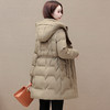 时尚保暖羽绒服，冬季女装连帽羽绒服中长款妈妈装休闲羽绒服外套QYM-HSY-S23D021-Y 商品缩略图2
