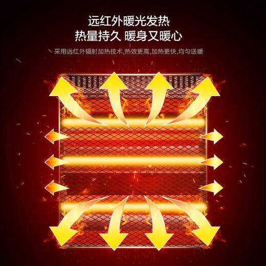 美的（Midea） NS8-15D取暖器电暖器家用办公室烤火炉节能省电速热远红外电暖气（创） 商品图3