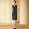 IWY/高级感深灰色西装连衣裙女正式场合职业装气质女神范售楼部工作服233025CQ1 商品缩略图3