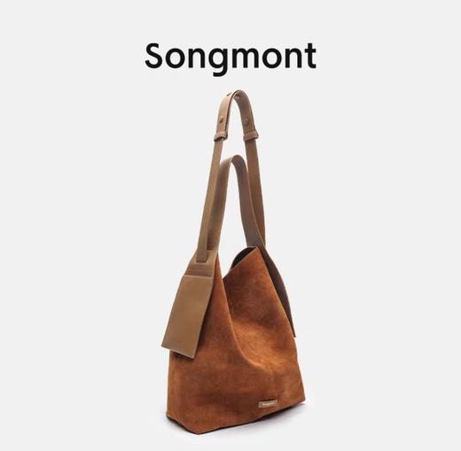 董洁/高圆圆同款！官网2580+！大号麂皮挂耳托特包通勤牛皮单肩手提包女 商品图0