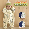 【一件可以过冬喔！高密加绒更保暖】婴儿加厚奥粒绒无骨睡袋，儿童加绒秋冬连体睡衣 宝宝分腿大童防踢被，可调节裤腿，铛部方便 商品缩略图4