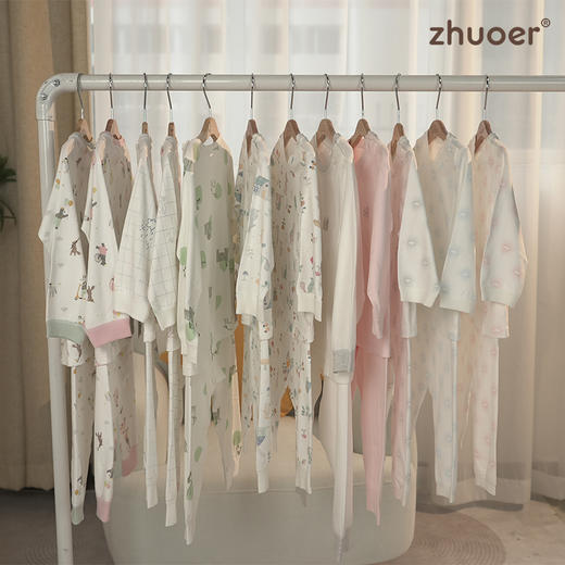 【春秋贴身宝宝套装】卓儿宝宝打底衫纯棉家居服婴儿衣服5A抑菌适合6个月-5岁 商品图1