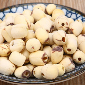 河谷上方 磨皮小白莲500g散装去芯白莲子磨皮无硫干货产地直供通芯莲子