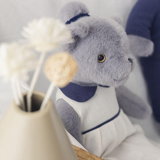 Dabron蓝灰色调毛绒玩具  领带款黑色金色随机 商品图1