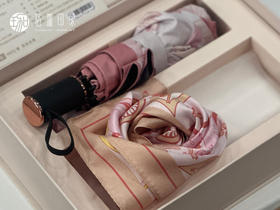 花开武大-丝伞丝巾晴雨伞套装