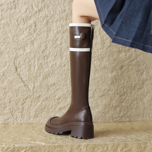 秋冬季新款，撞色长筒靴子HCY-5035 商品图3