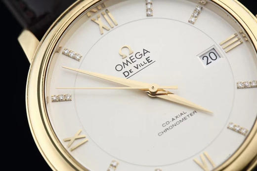 欧米茄18Ｋ电镀黄金蝶飞424.53.40.20.52.001！ 型号整表。极品状态40大直径。钻石刻度。2500机芯。走时好 商品图5