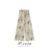 01-1潘依绣丁丁宠粉夏季新款水墨风宽松时尚阔腿休闲裤 K1529 商品缩略图1