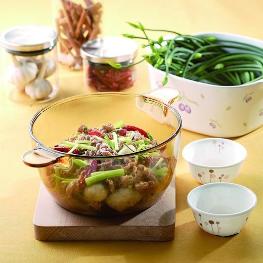 康宁（VISIONS）玻璃煲汤锅 家用炖熬煮汤锅 美国康宁双耳晶彩透明高汤锅火锅煲锅 2.5L晶彩锅 商品图5