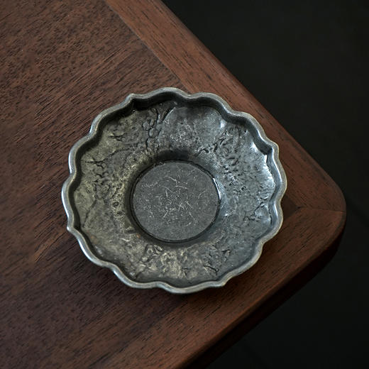 仿古花瓣茶杯托小杯垫隔热茶杯托做旧茶碟功夫茶具配件梅朵莲朵 商品图4