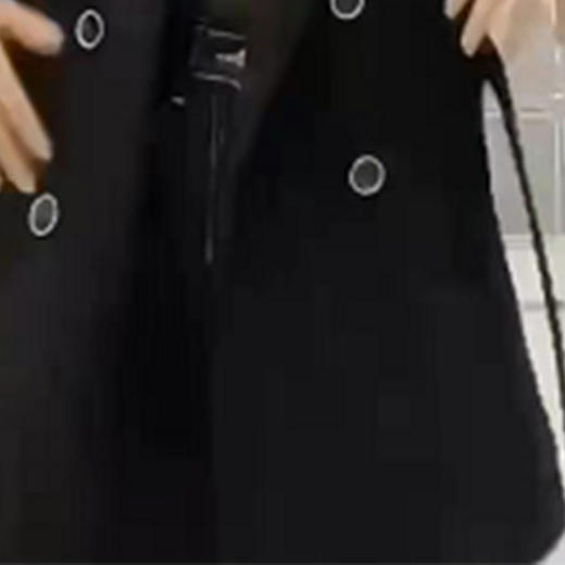 奢姿2024年冬装新款大码女装中长款双面呢外套胖妹妹翻领气质外套6534102318 商品图3