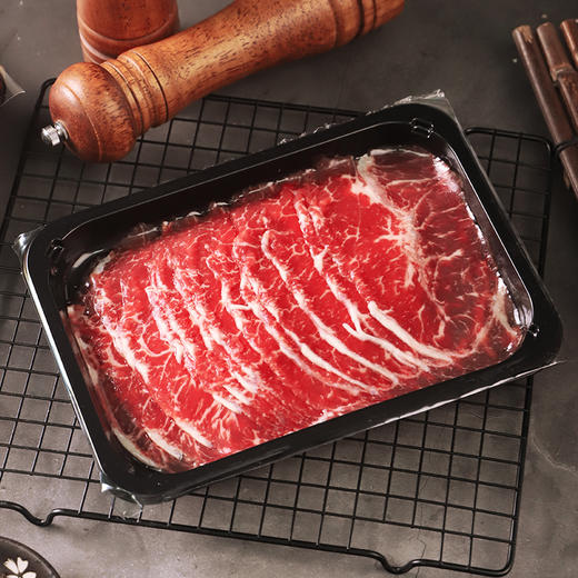 雪花谷饲板腱烤肉片肥牛片250g一盒，5盒装 商品图3