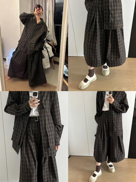 HIDEMI 小男孩系列巴恩风口袋短款斜纹风衣套装 外套/8分裤 商品图2