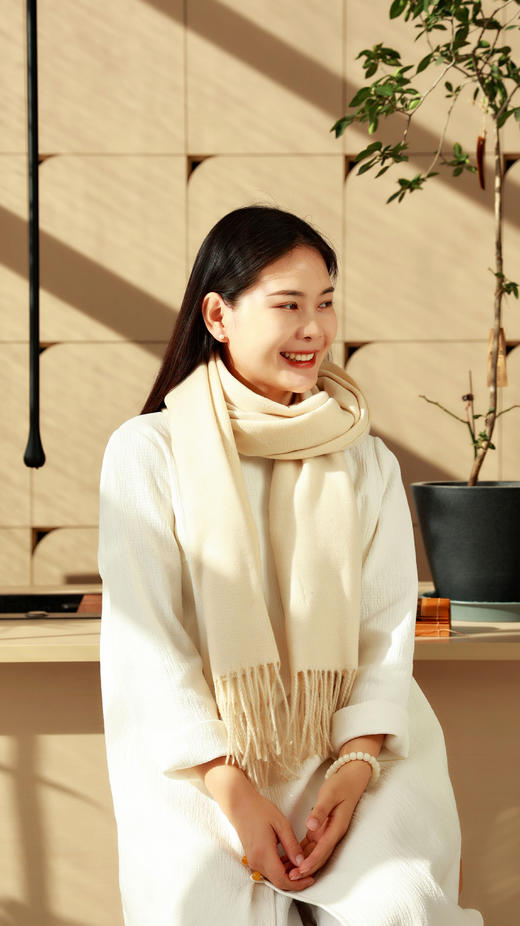 温小暖食草堂优物拼团——“双面羊绒围巾” 商品图6