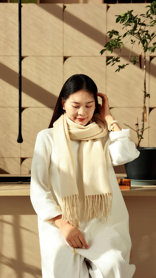 温小暖食草堂优物拼团——“双面羊绒围巾” 商品图4