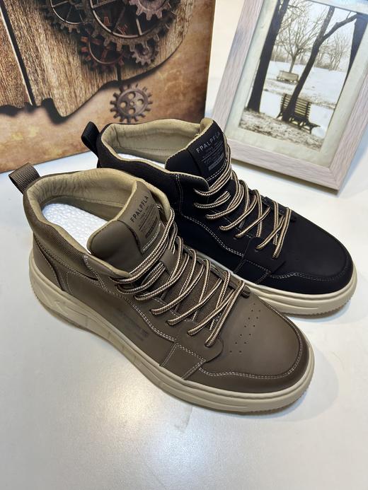 新品男士秋冬高帮厚底休闲板鞋639B35005（W） 商品图0