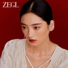 ZEGL设计师白色恋曲耳妆盘耳环女小众设计感高级2023年新款耳饰品 商品缩略图4