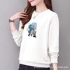 棉质圆领卫衣小毛圈女式宽松休闲时尚外套上衣字母印花运动衣显瘦 商品缩略图1
